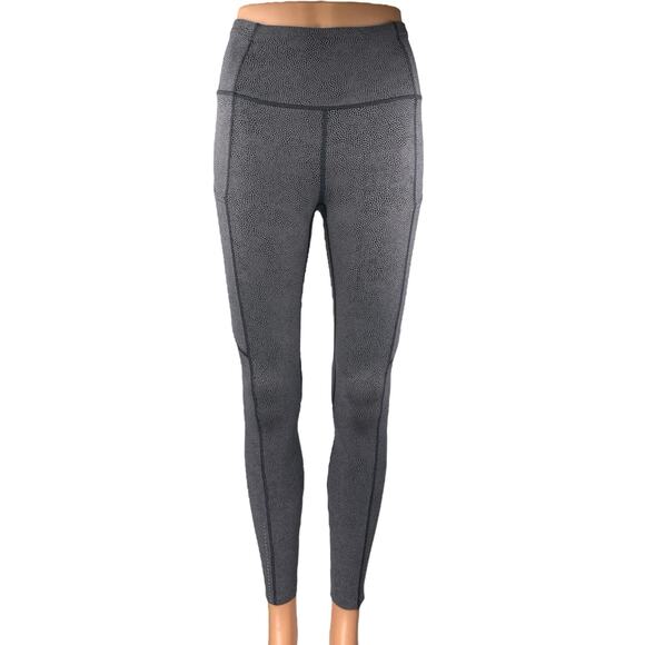 Lululemon Women's Gray Yoga Workout Running Athletic Leggings Pants Size 4 - Picture 1 of 4